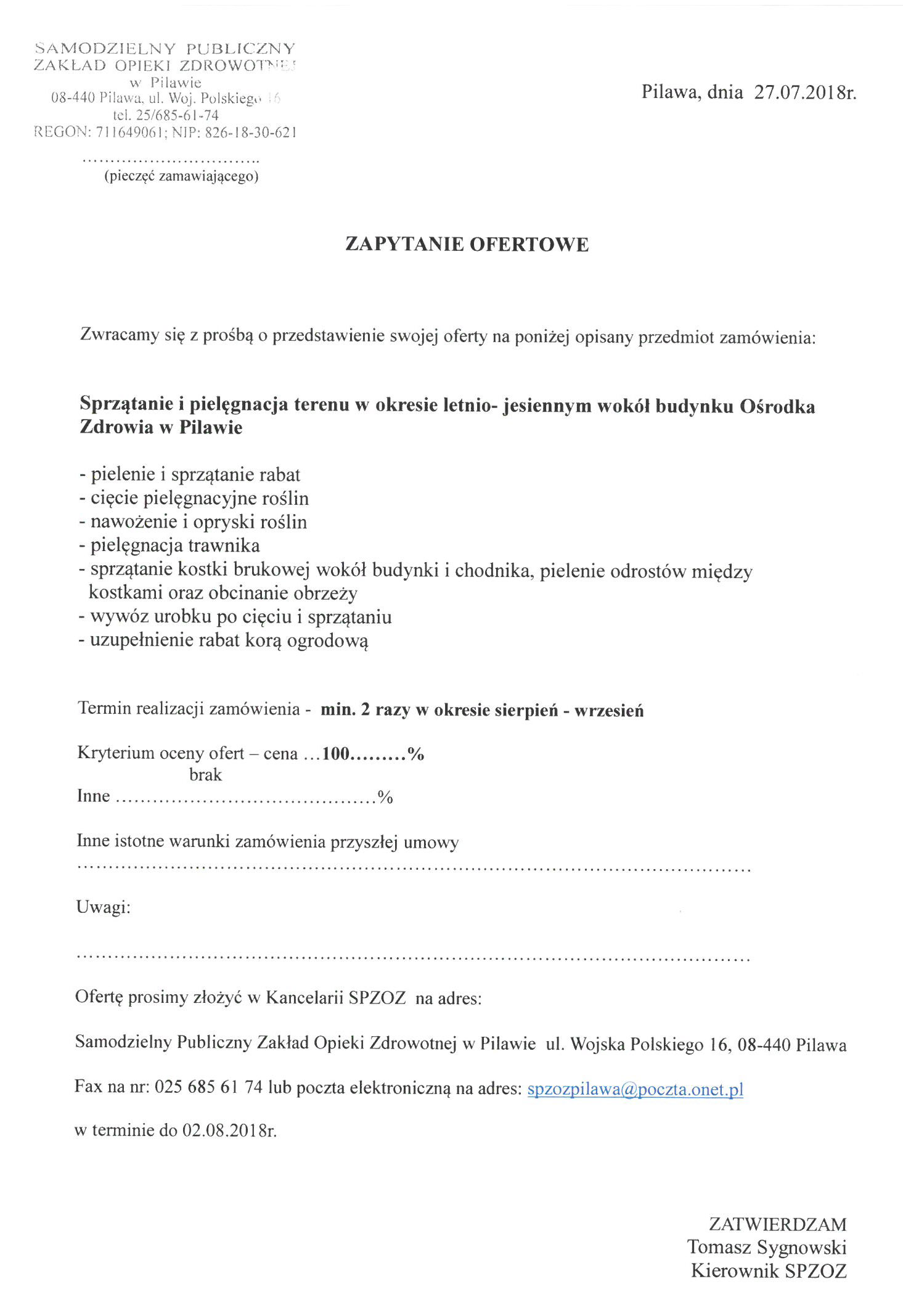 zapytanie zapytanie